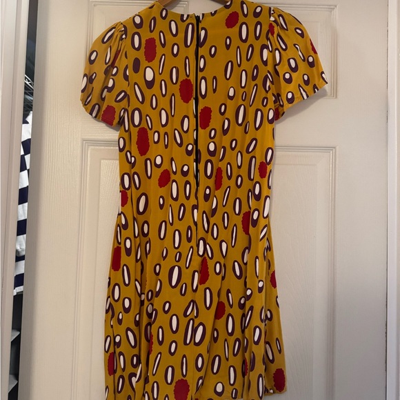 Nooworks Yellow Raspberry Print Molly Dress Size Small, EUC - Picture 2 of 2